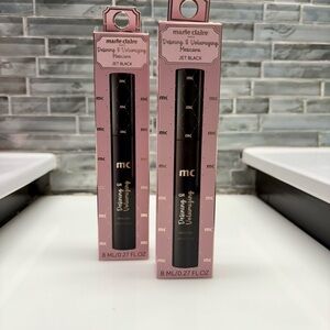 Lot of 2 Marie Claire Paris Defining & Volumizing Mascara Jet Black 8ML/.27 oz